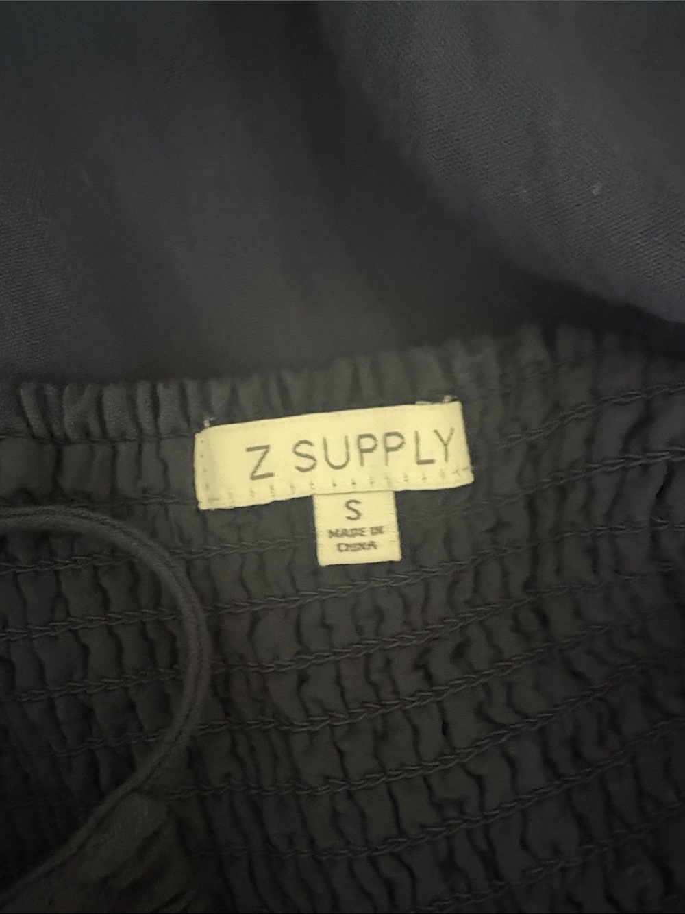 Z Supply Navy Smocked Maxi Dress with Spaghetti Straps - Picture 2 of 2